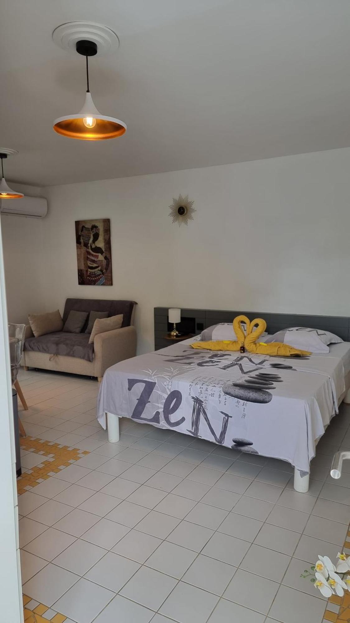 Studio Beachside Paradise Avec Citerne Tampon- Residence Manganao Saint-Francois  Luaran gambar